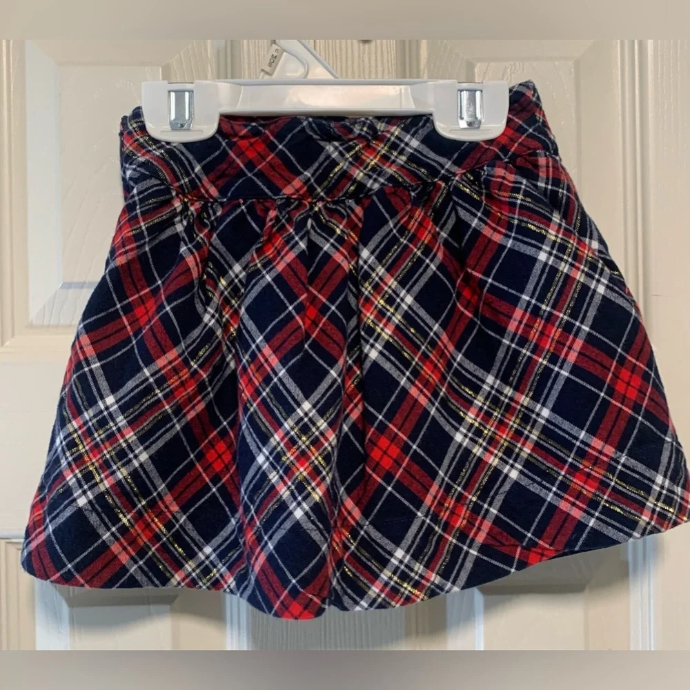 Gymboree Girls Plaid Holiday Skirt